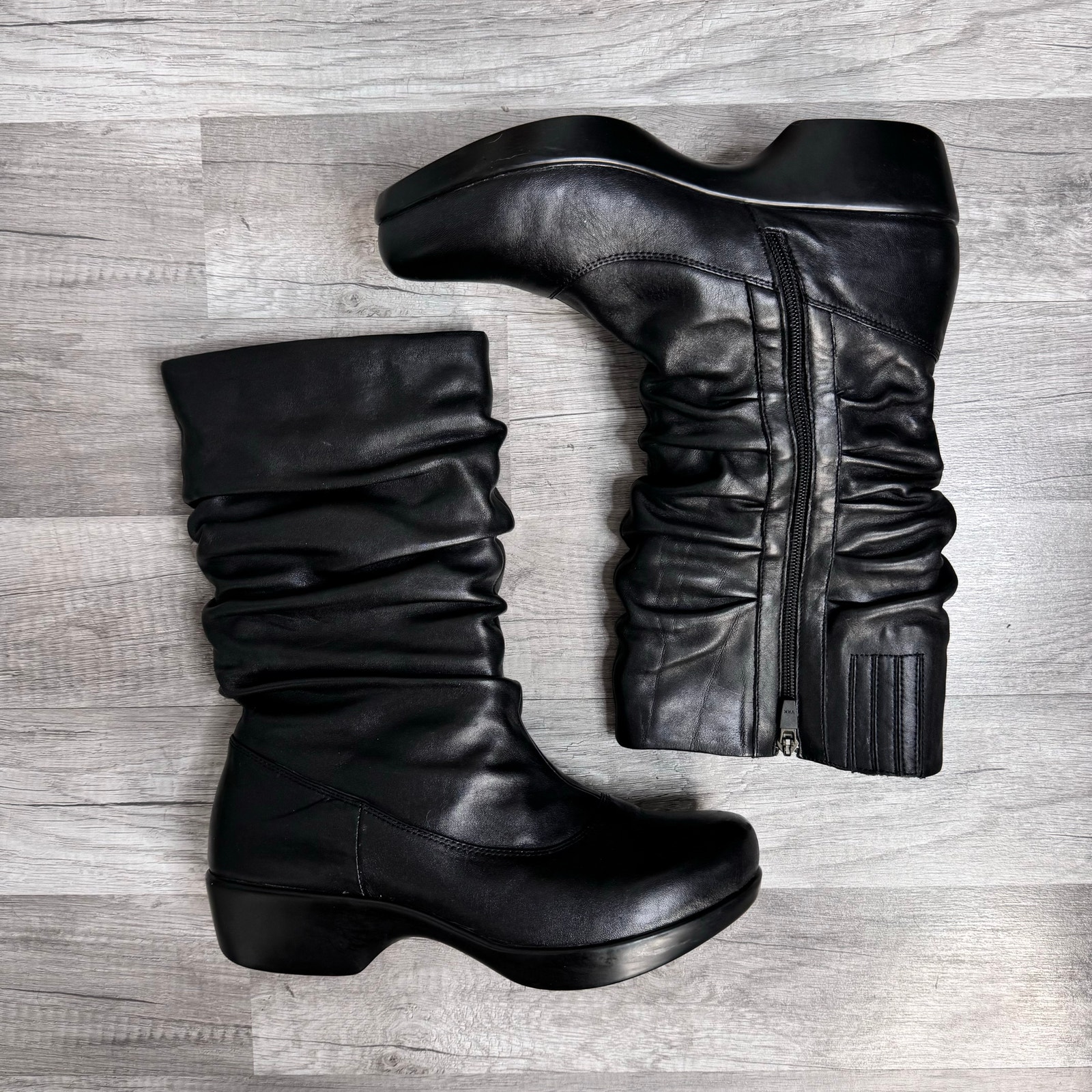 Dansko Aurora Women's Slouch Mid Calf Boots Leather Black Size 41 ( US 10.5-11)