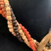 Vintage African Natural Stone Multi Strand Beaded Necklace