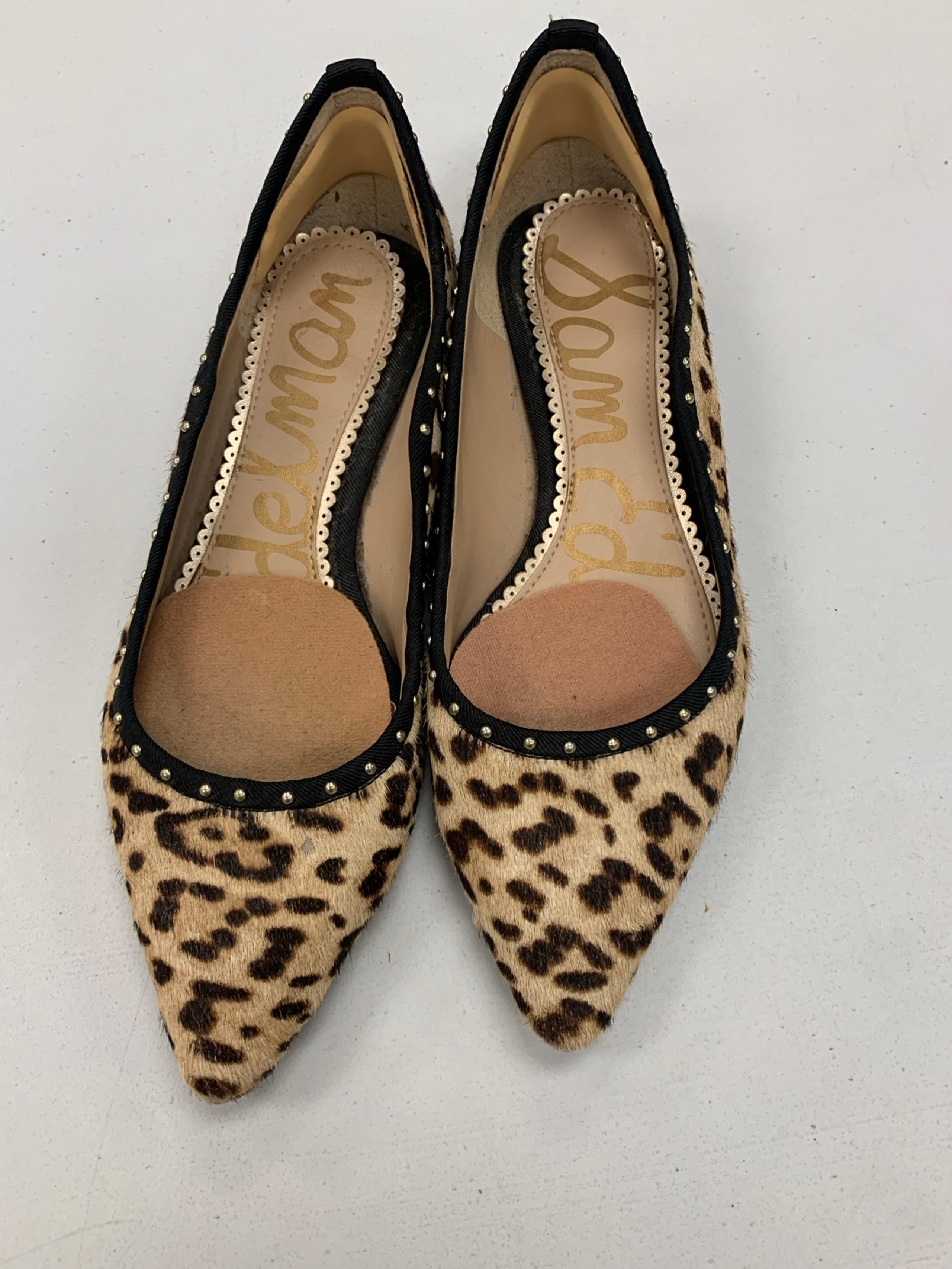 Women’s Edelman leopard print shoes 5