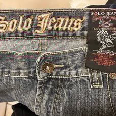 Solo Jeans JNCO style baggy denim shorts