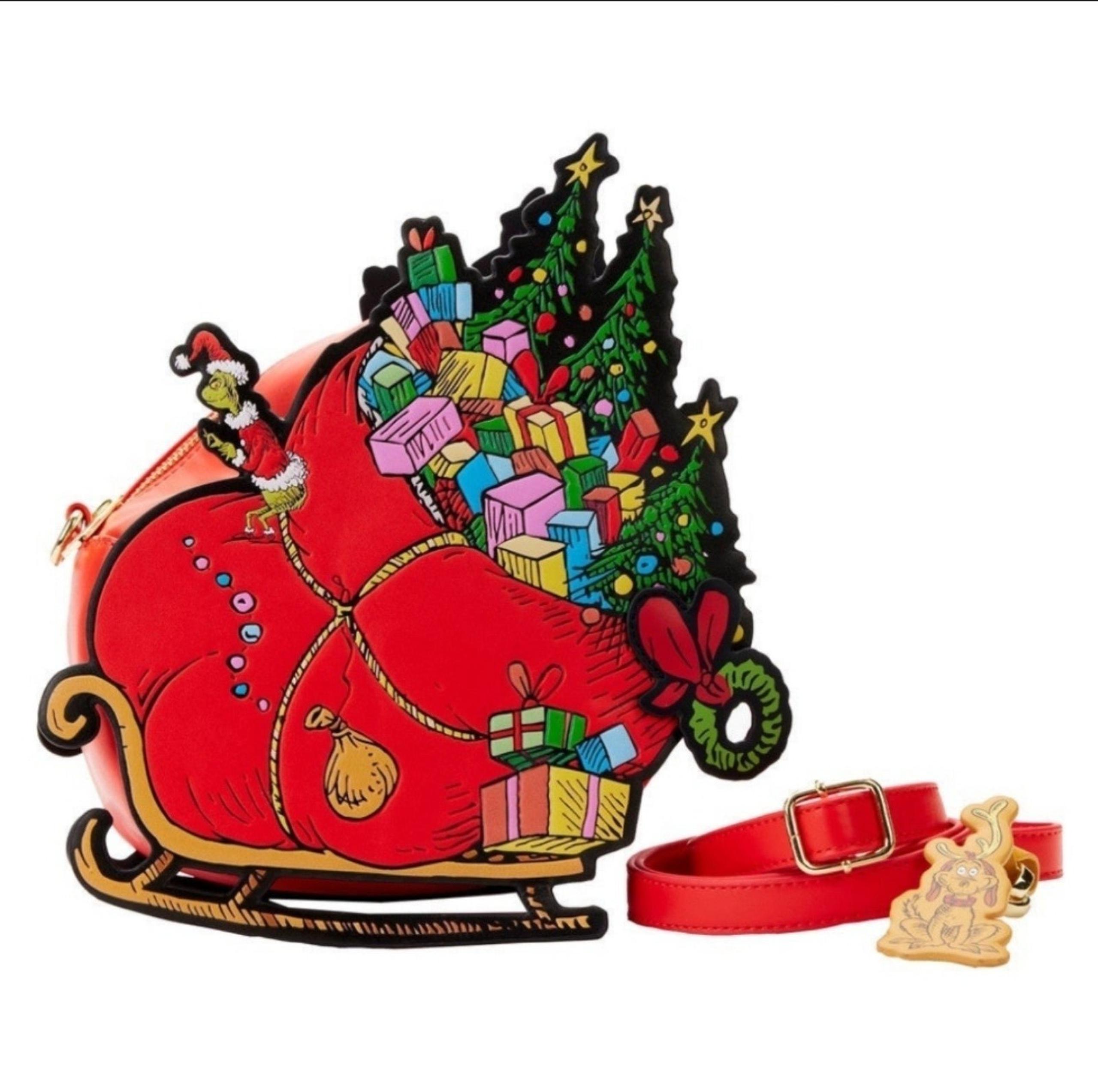 Loungefly Grinch sleigh crossbody