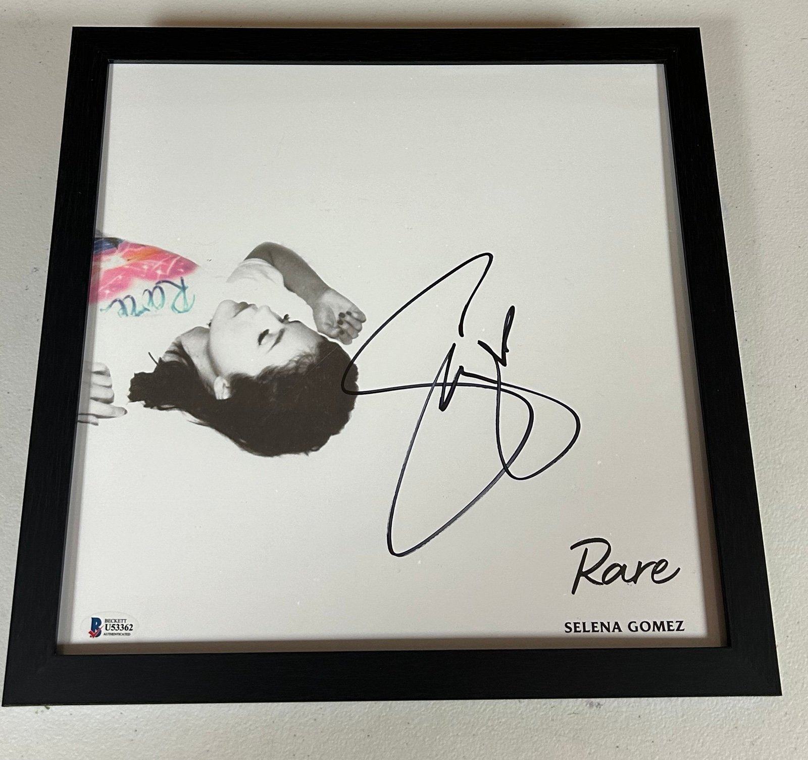 Selena Gomez autographed signed framed promo flat with Beckett coa U53362