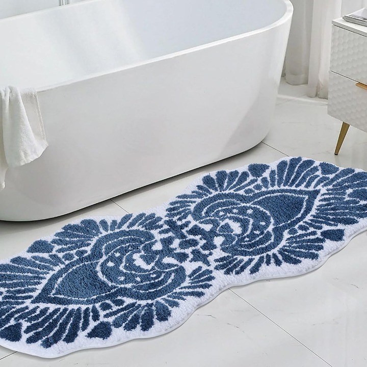 Bathroom Runner Rug, Long Bath Mats, Bath Runners, Non-Slip 24″×60″