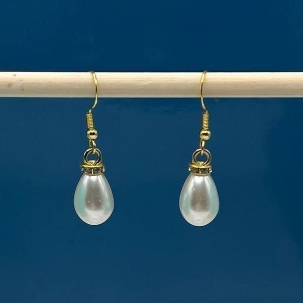 BBD Classy Pearl & Gold Vermeil Dangles