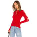 Kenzo size Small Fitted Lacehole Sweater Red Women’s Long Sleeve Top