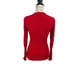 Kenzo size Small Fitted Lacehole Sweater Red Women’s Long Sleeve Top