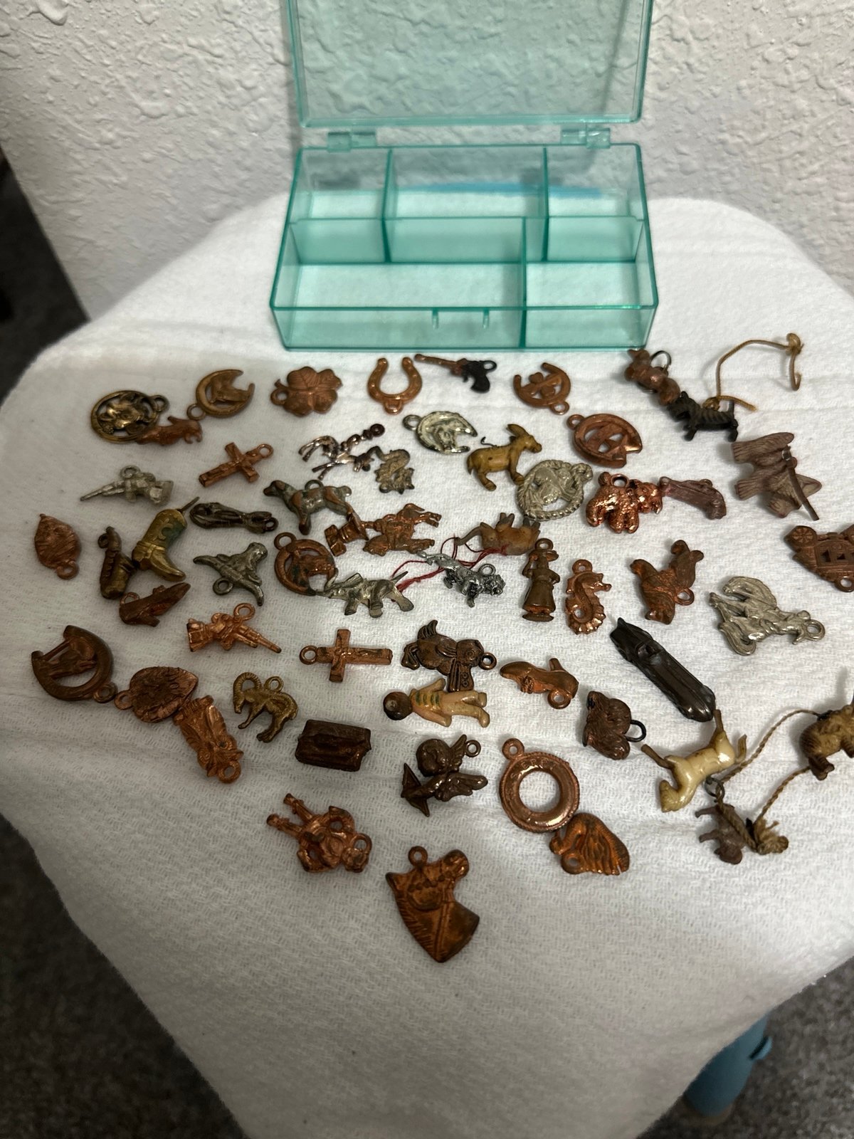 Cracker Jack and gumball bronze toys rare