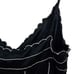 BEBE silk camisole tank top, Y2K, black/white striped, size M