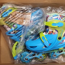 Blue Graffiti Light up Inline Skates