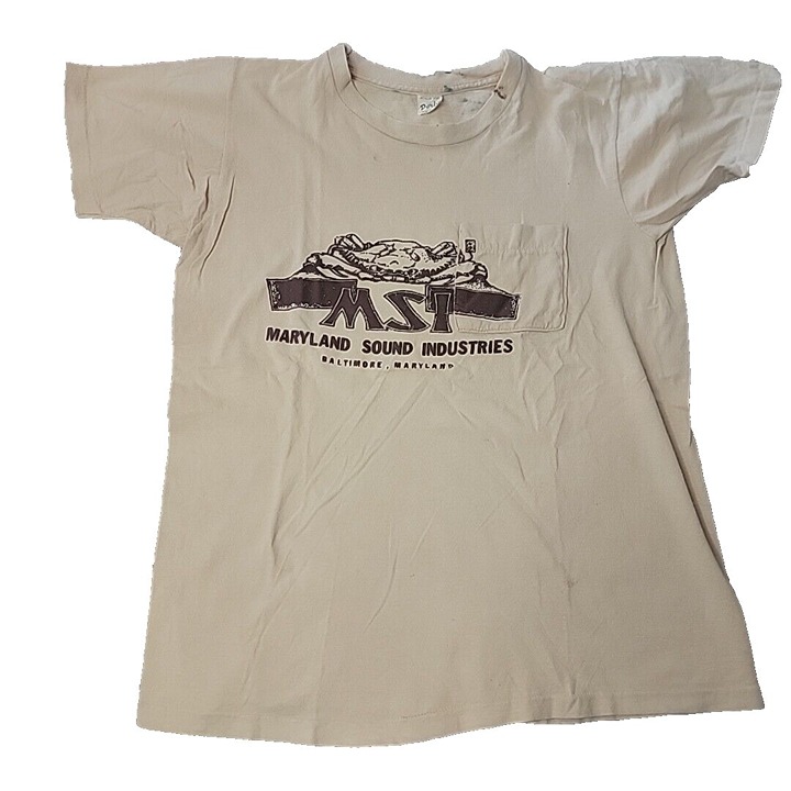 Vintage Maryland Sound Industries T-Shirt MSI Baltimore MD 1970s