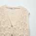 ZARA JEWEL BUTTON KNIT VEST