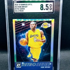 Kobe Bryant 2018 Donruss Optic Retro Holo Prizms #23 SGC 8.5 NBA Lakers
