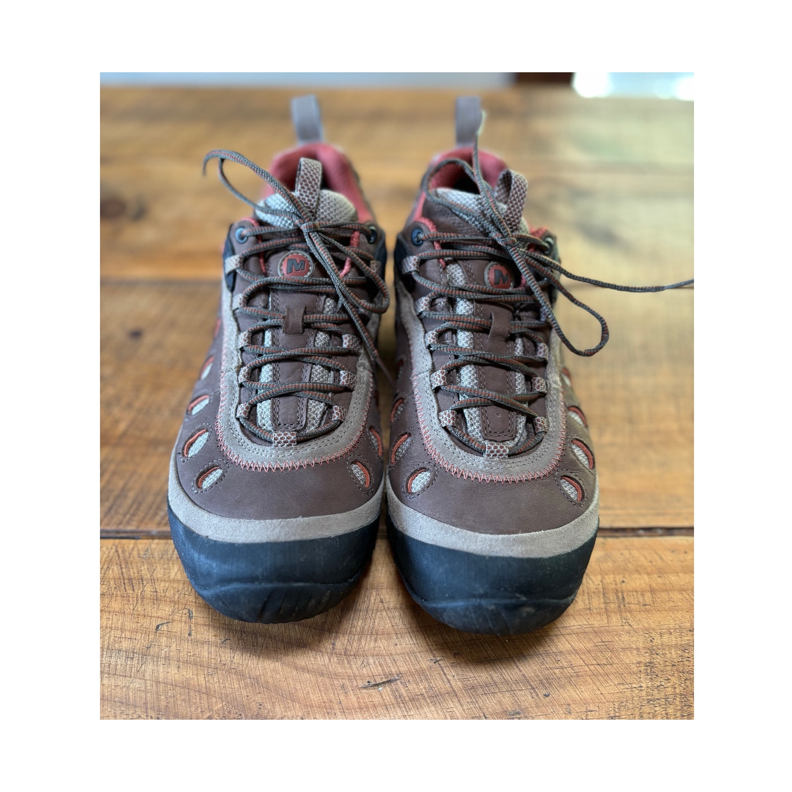Womens Merrell Chameleon Arc 2 Brown Waterproof Hiking Shoes Ventilated Size 10
