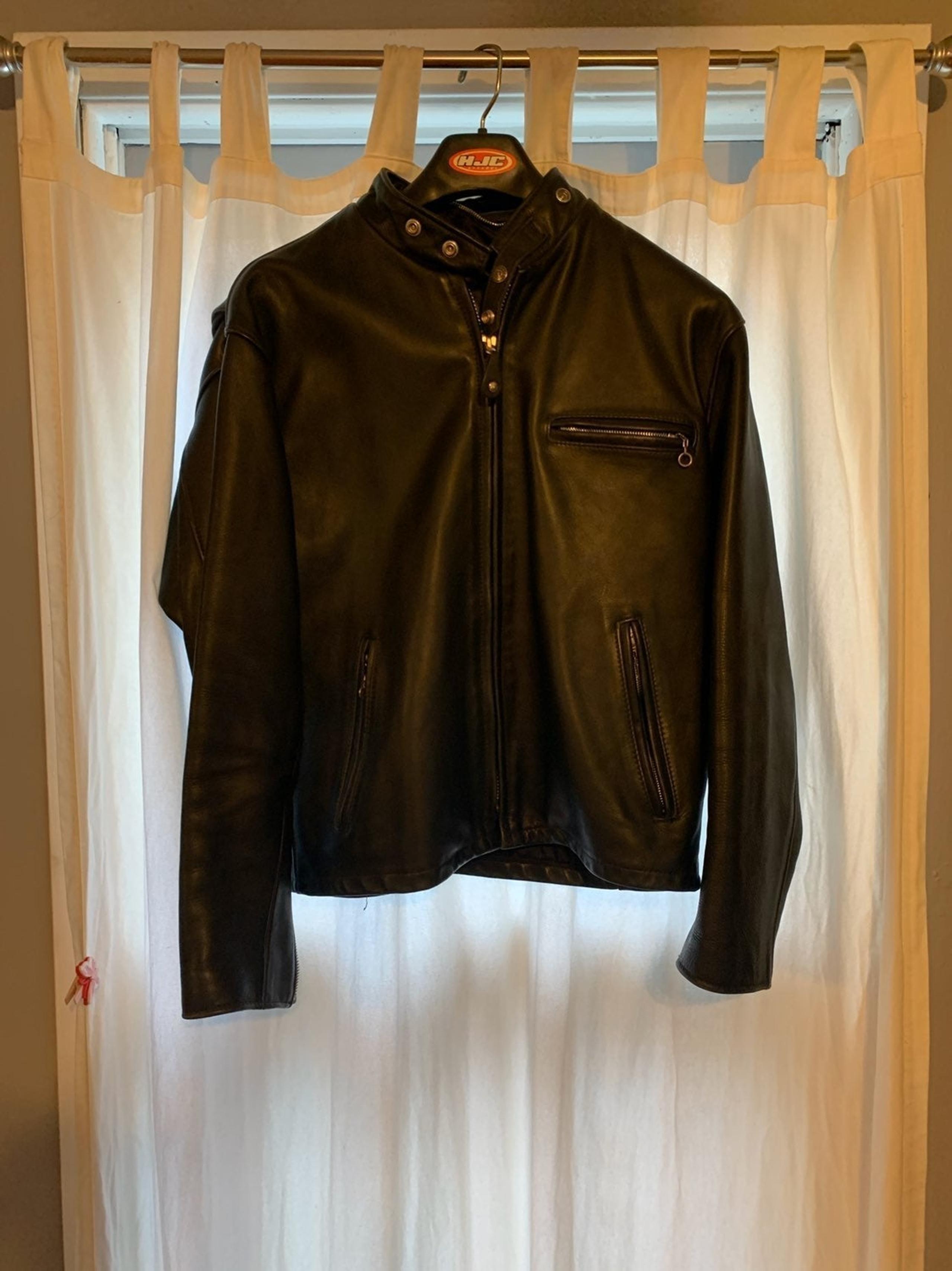 Schott NYC 641 Leather Motorcycle Jacket