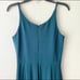 Dress the Population Iris Green Deep V Full Length Satin Gown Dress