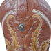 Bill Tucker Men's Size 7.5 Alligator Print Cowboy Boots Western Caimen Brown