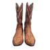 Bill Tucker Men's Size 7.5 Alligator Print Cowboy Boots Western Caimen Brown