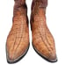 Bill Tucker Men's Size 7.5 Alligator Print Cowboy Boots Western Caimen Brown