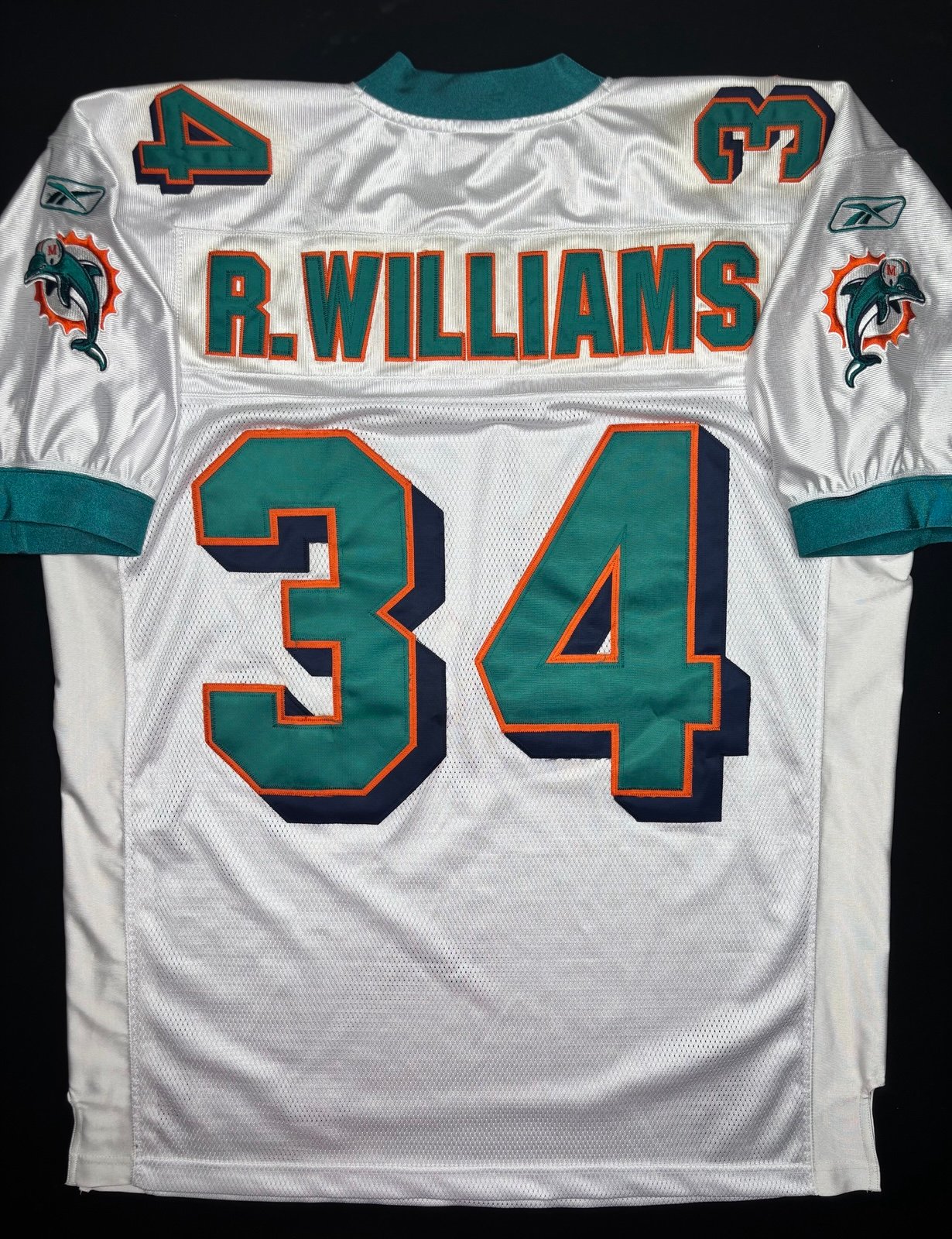 Ricky Williams Miami Dolphins Reebok On Field Authentic Jersey Size 50