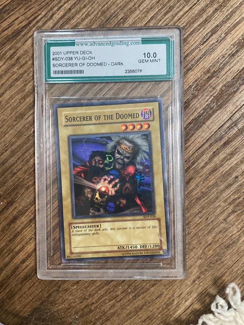 Mint graded yugioh card