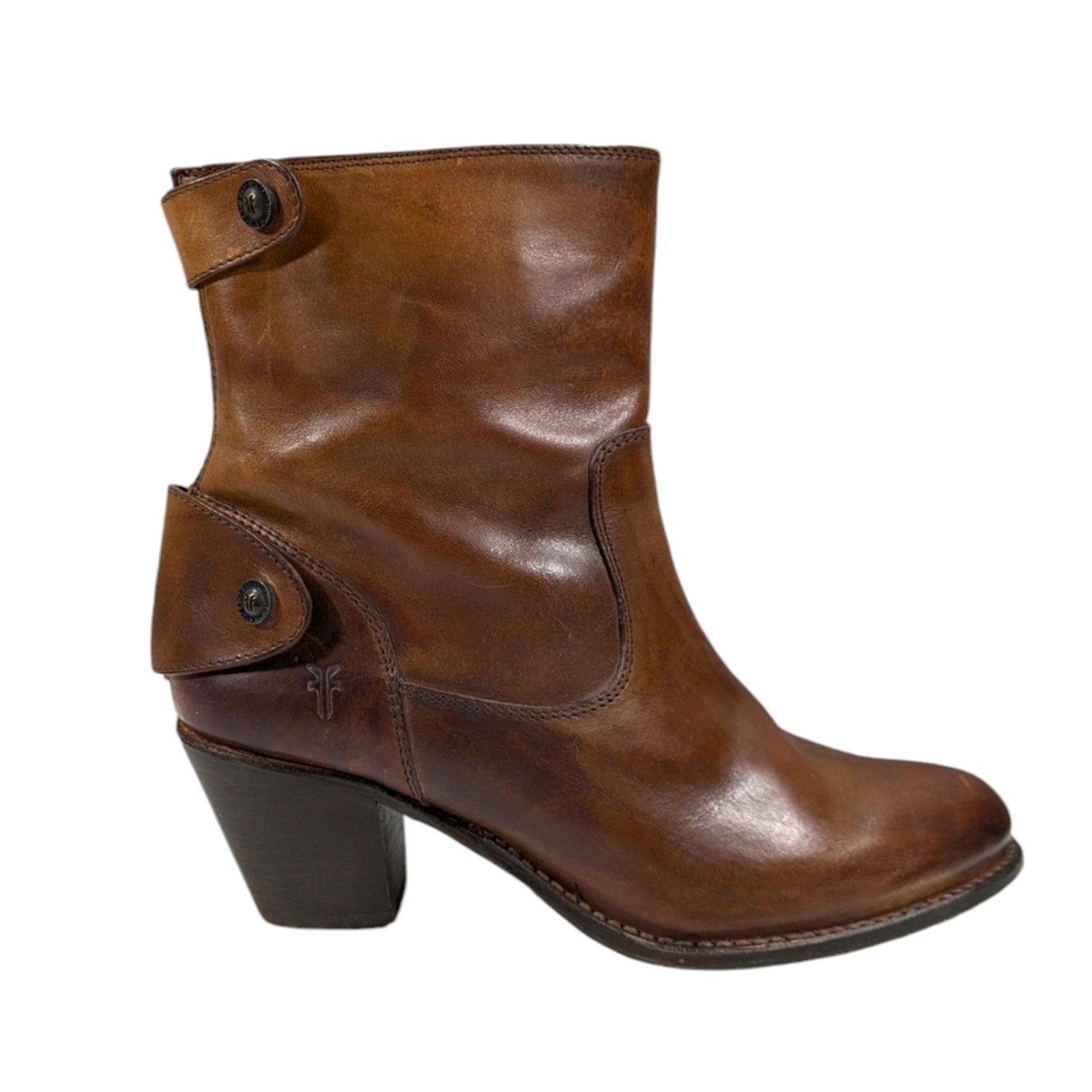 Frye Jackie Button Short Booties EUC 368 Size 8.5B S3048