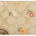 Coach Corner Zip Wristlet In Signature Canvas w/ Nostalgic Ditsy Print NWT