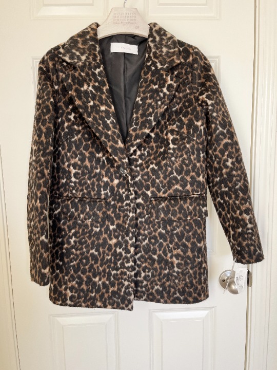 NEW WITH TAG T TAHARI Women Blazer Leopard Size XS/S 360 Condition:New with tag