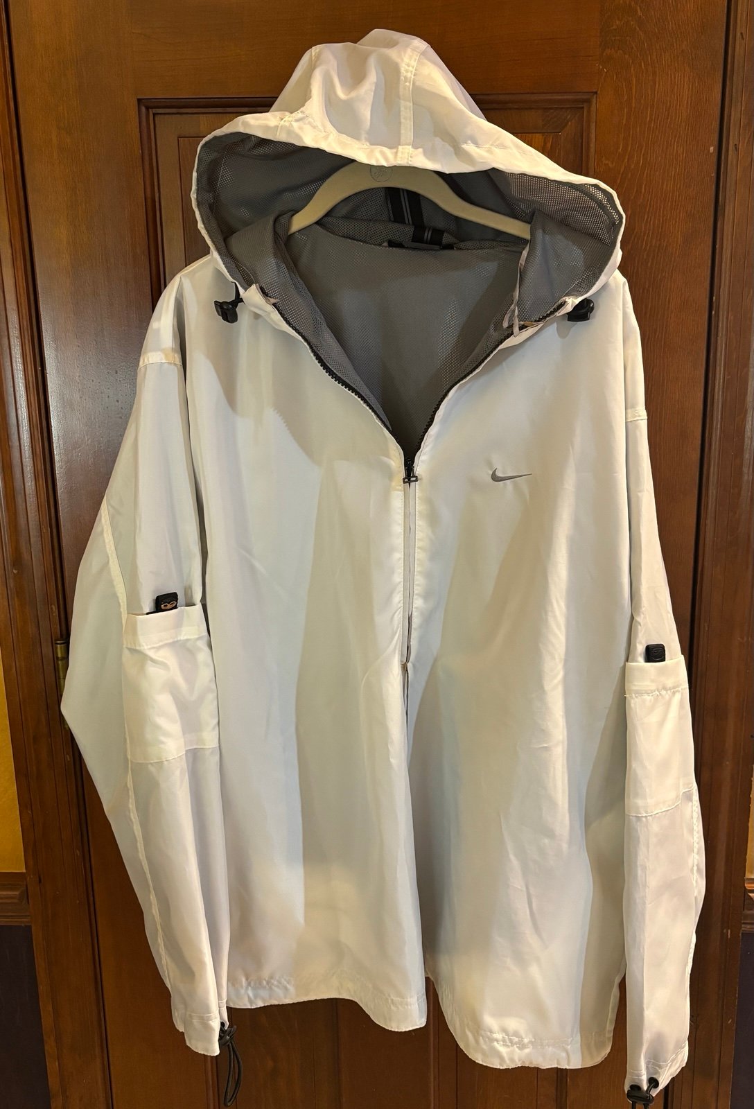 Vintage Nike Q Zip Velcro Arm Pocket Jacket Size M