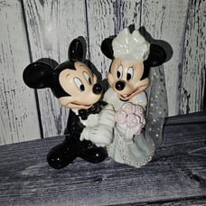 Vintage Disney Mickey mouse and minnie mouse wedding figurine