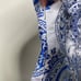 Kim Shui vogue runway blue sleeveless top lace up back sz S
