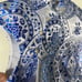 Kim Shui vogue runway blue sleeveless top lace up back sz S