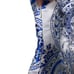 Kim Shui vogue runway blue sleeveless top lace up back sz S
