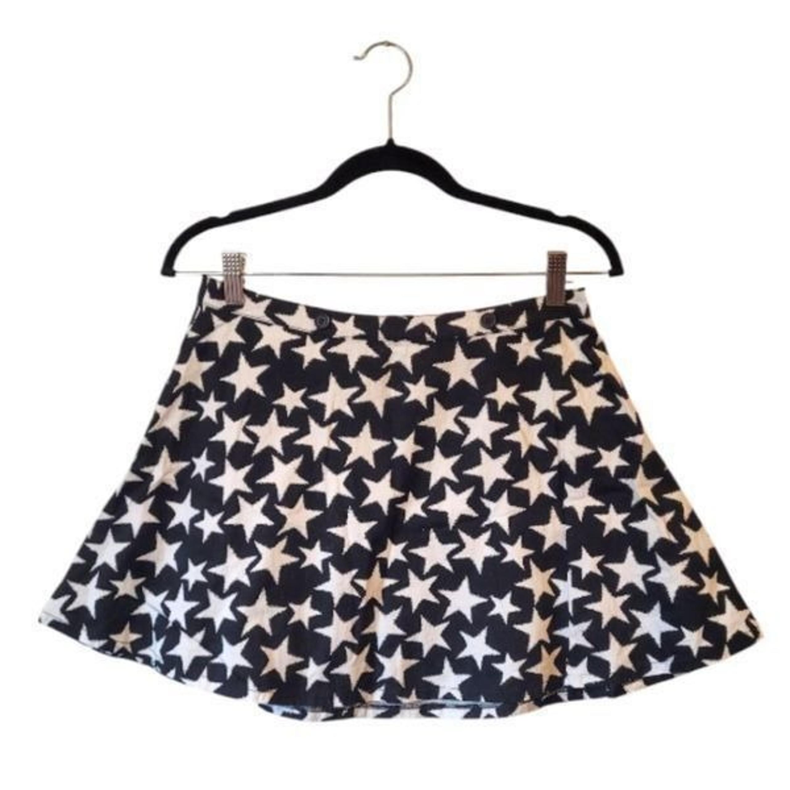 Tripp NYC Black And White Star Mini Skirt Size S
