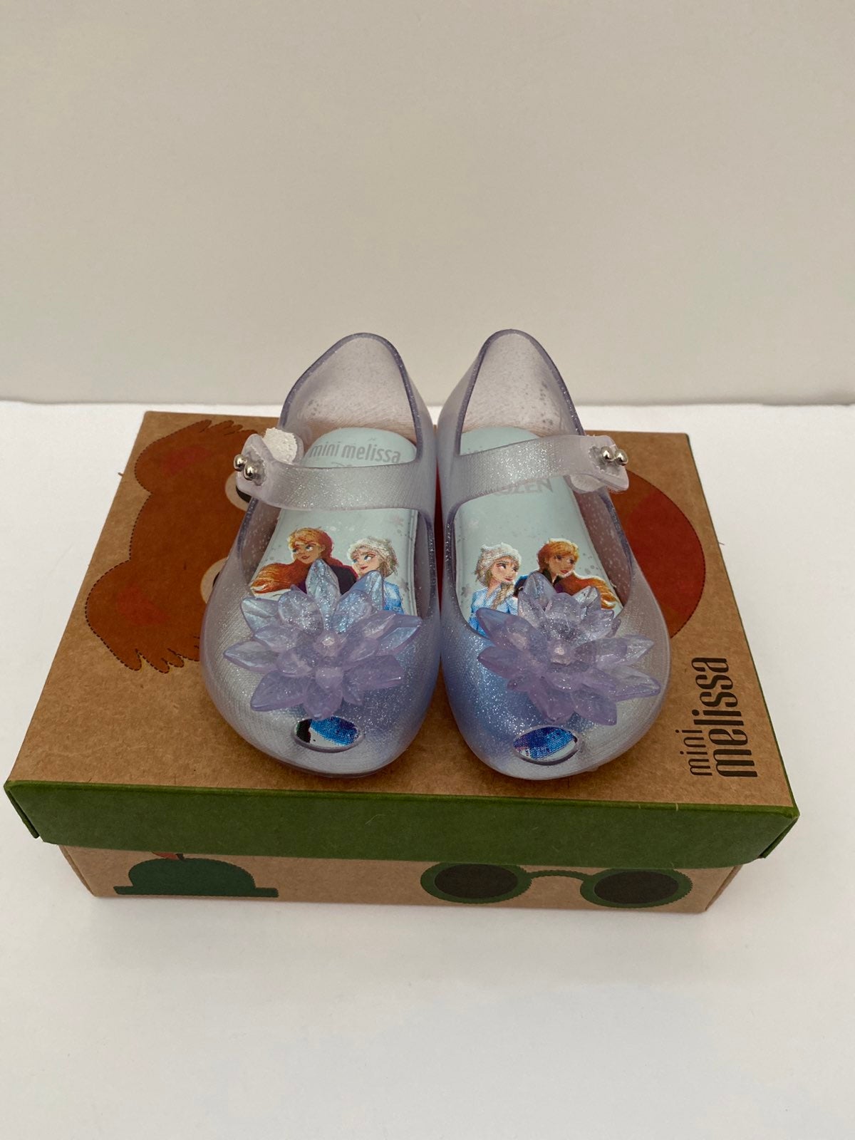 NIB Mini Melissa Frozen Glitter Shoes - Size 5