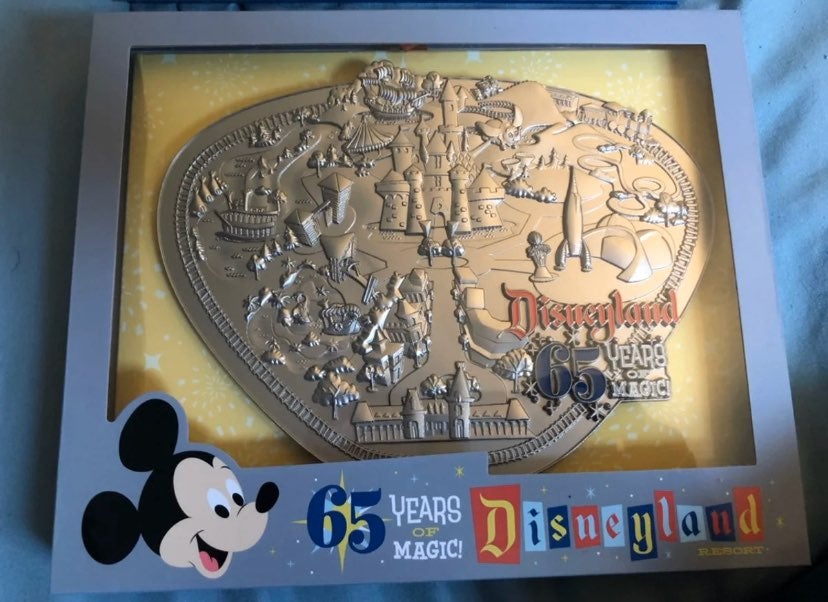 Disneyland 65th Anniversary Map Pin