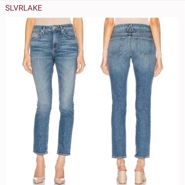 SLVRLAKE Leila Straight Leg Jeans in Alabama Women’s Size 24
