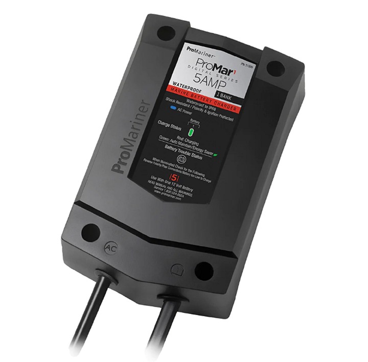 PROMARINER PROMAR1 DS DIGITAL - 5 AMP - 1 BANK CHARGER