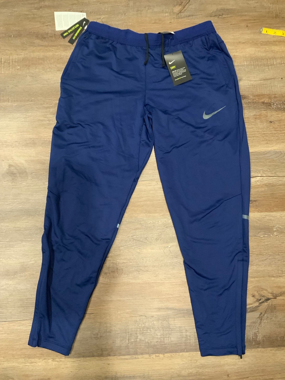 NEW Nike Shield Phenom Running Joggers Blue Void Pants Joggers AA0690-478 Mens L