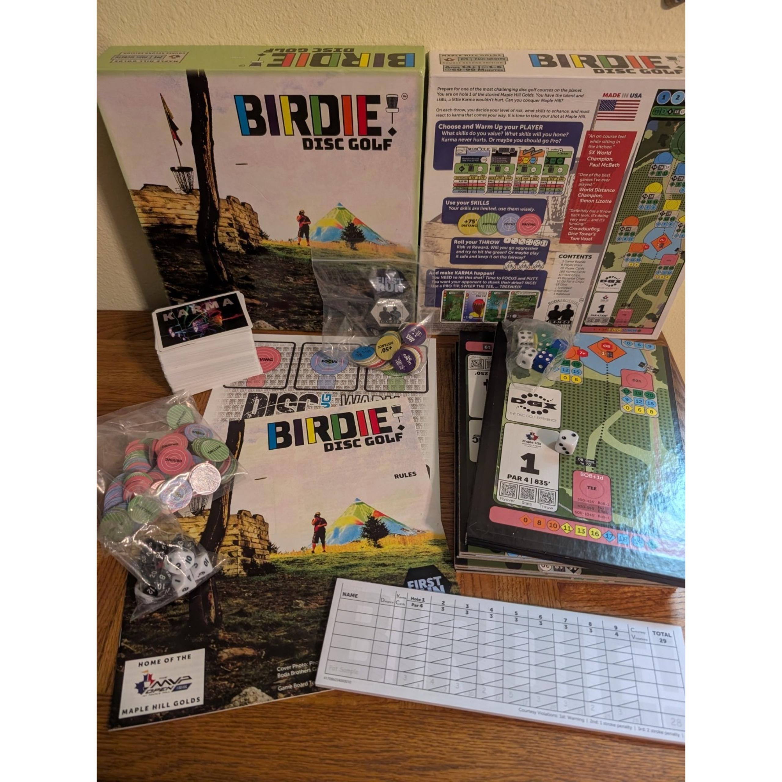 New Birdie Disc Golf Game First Run Paul McBeth Maple Hill Edition Birdie! Game