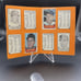 Mickey Mantle 1969 Topps New York Yankees Stamp Album with 4 Stamps & others
