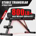 Weight Bench Press, Adjustable Workout Benches for Home Gym Dumbbell Exercise