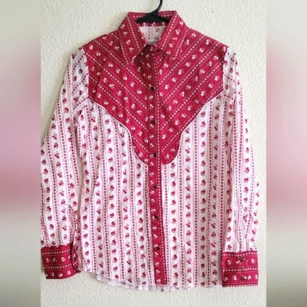 Vintage wrangler authentic western shirt