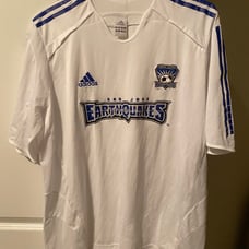 San Jose Earthquakes XXL Adidas Soccer MLS Jersey Fast Shipping Away Kit USMNT