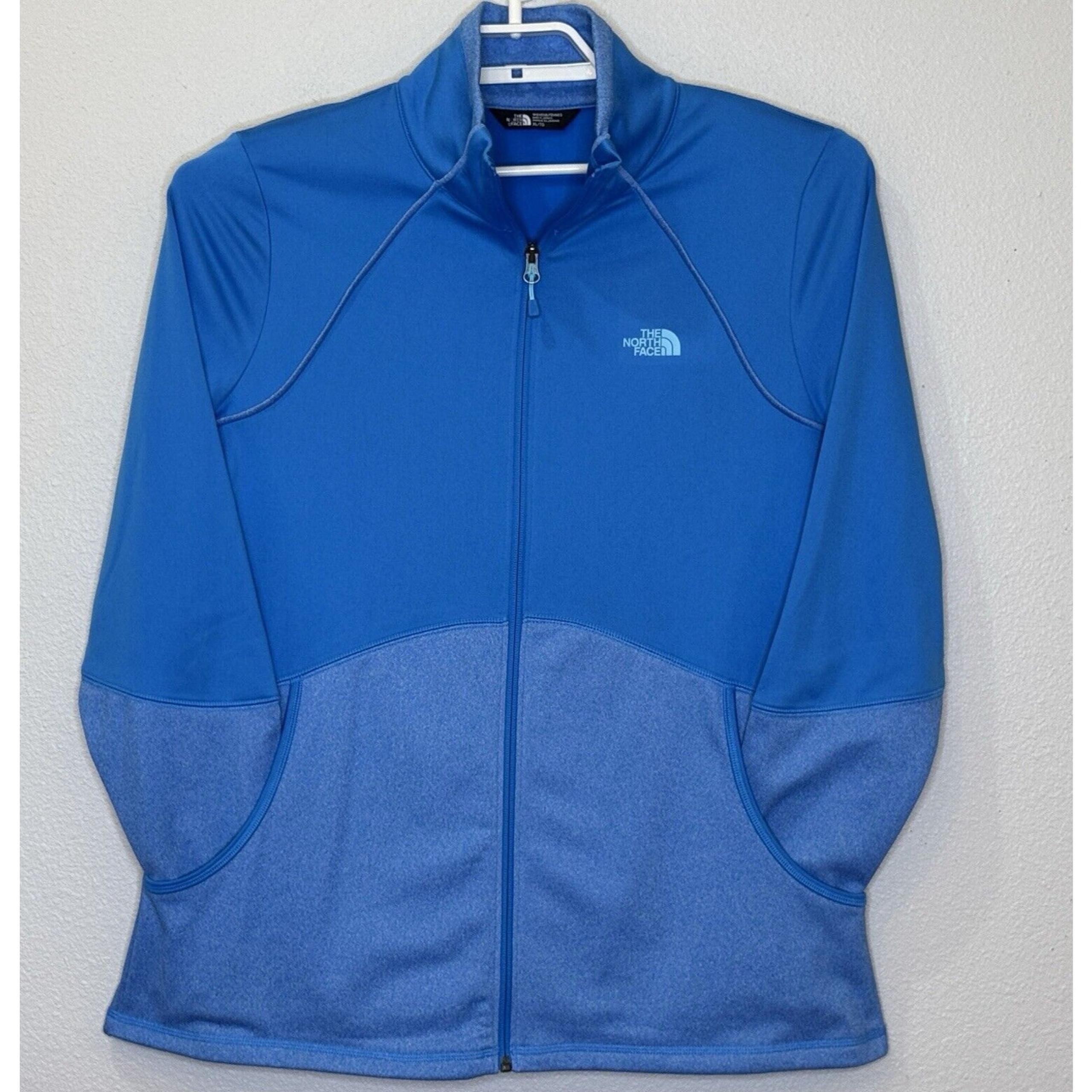 The North Face Cinder 100 Full Zip Athletic Jacket Womens Size XL Blue Pockets