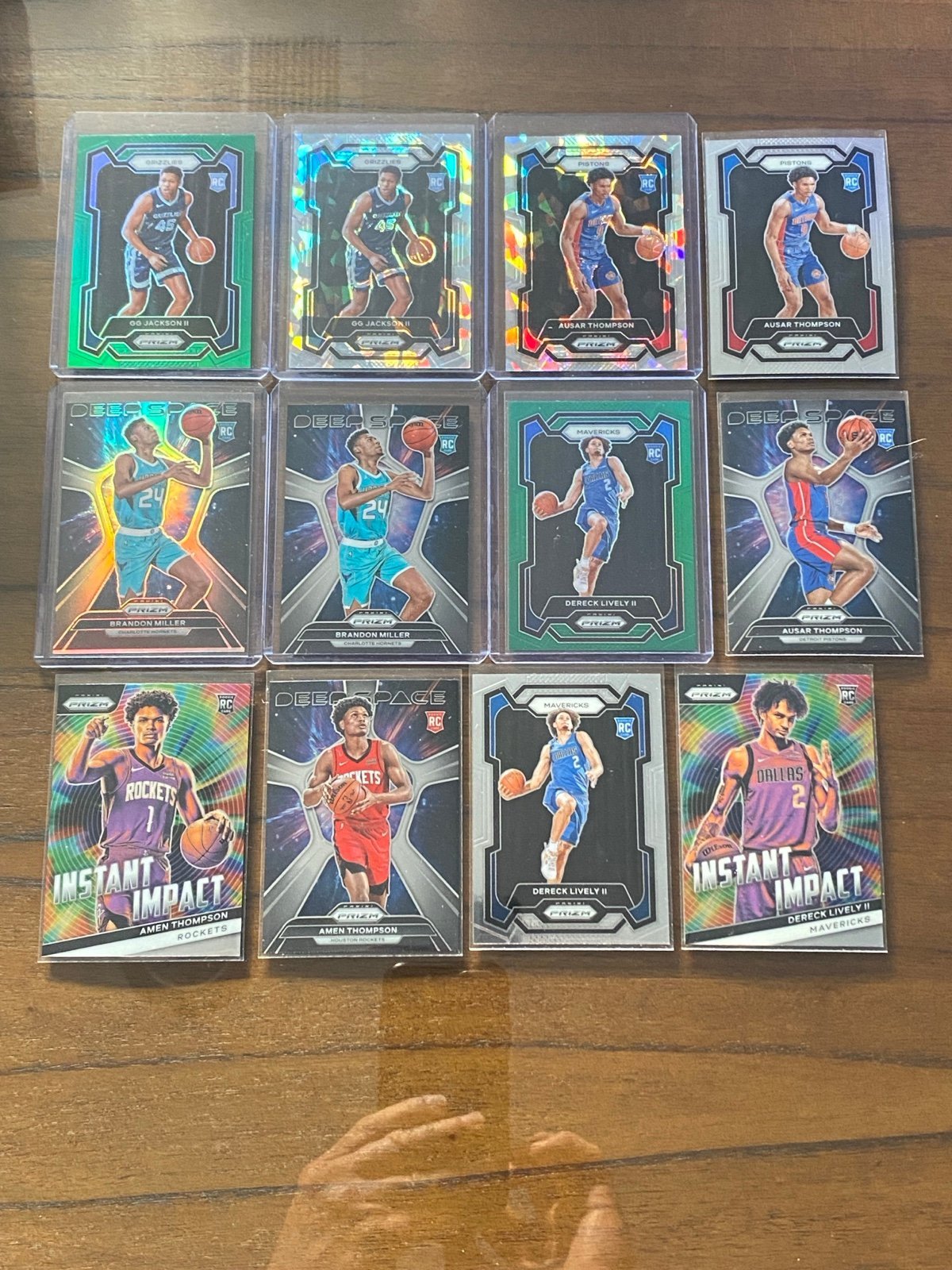 Prizm rookies GG jackson, Thompson twins, Brandon miller, Lively
