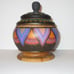 Australia Aboriginal Art Wooden Bowl w Lid Dot Hand Painted Deborah Maynart