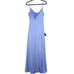 LULU'S NEW Formal Invitation Dress Light Blue Satin Cowl Neck Maxi Women's XS