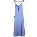 LULU'S NEW Formal Invitation Dress Light Blue Satin Cowl Neck Maxi Women's XS