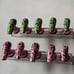 Chrome with Abstract Nail Art Press On Nails