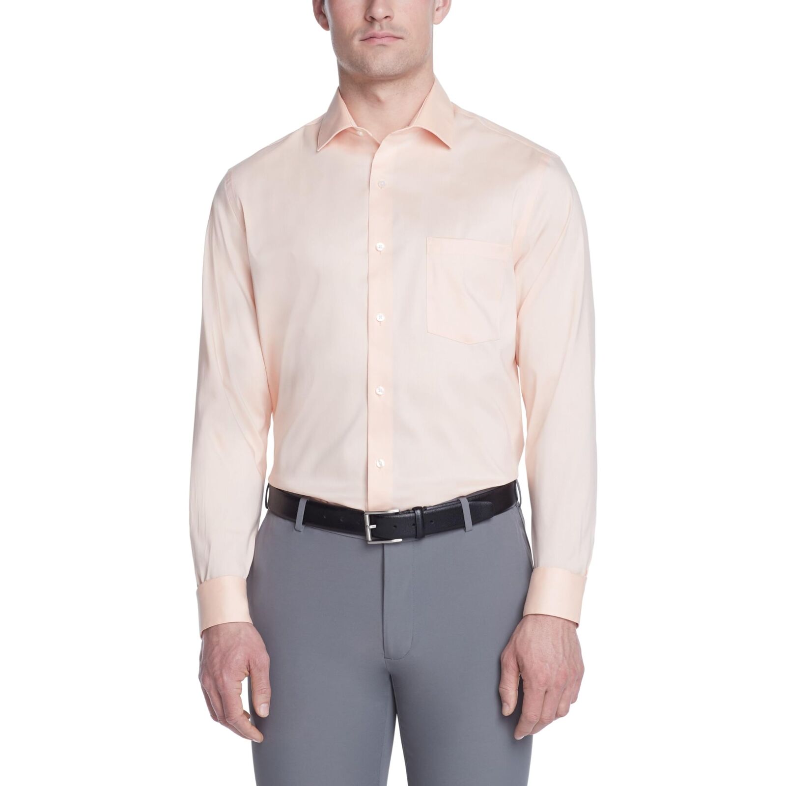 Van Heusen Dress Shirt Regular Fit Ultra Flex Collar Stretch M 15-15.5 34-35